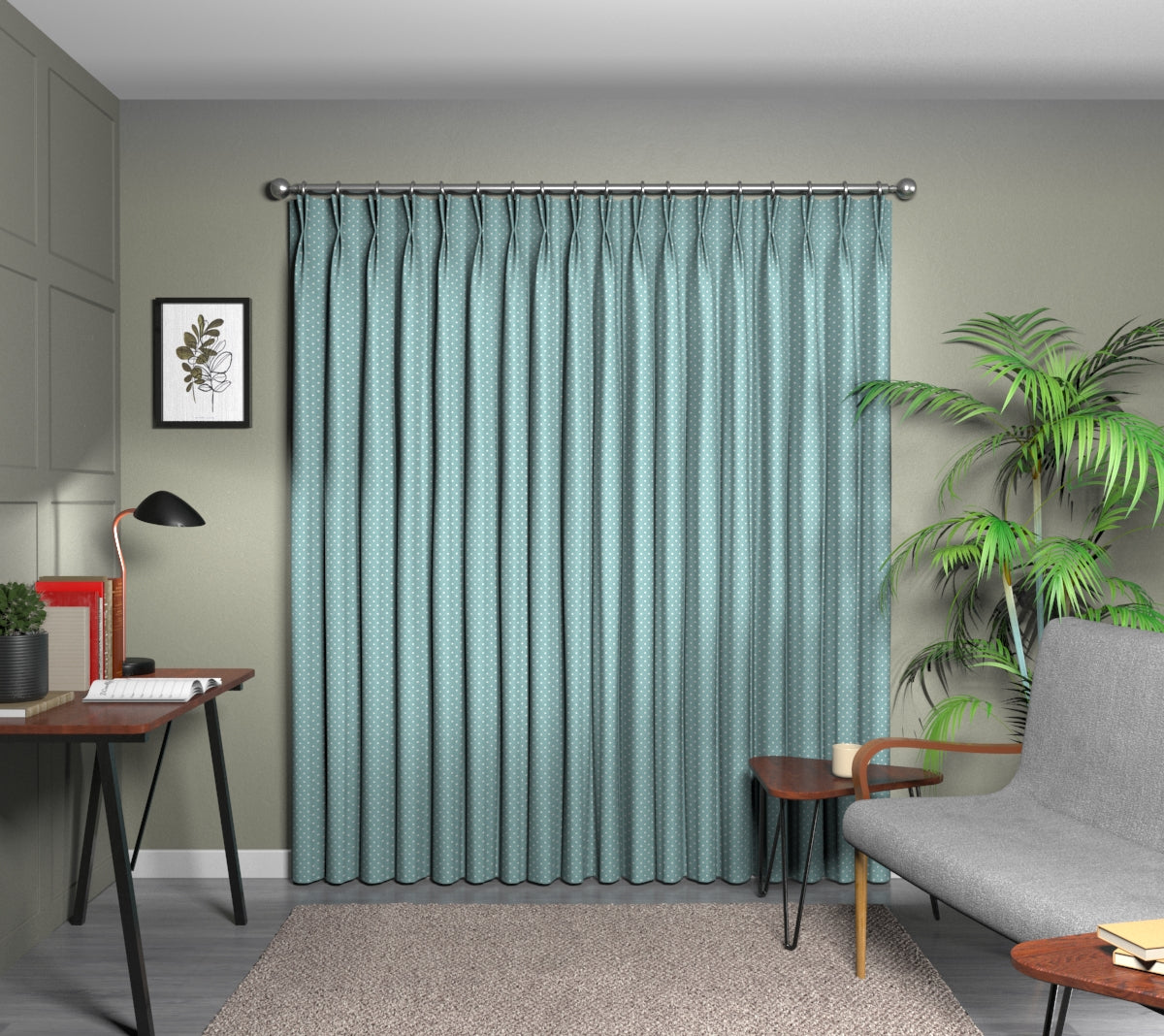Full Stop Marine Double Pleat Curtain