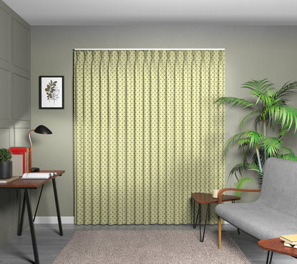 Full Stop Onyx Triple Pleat Curtain