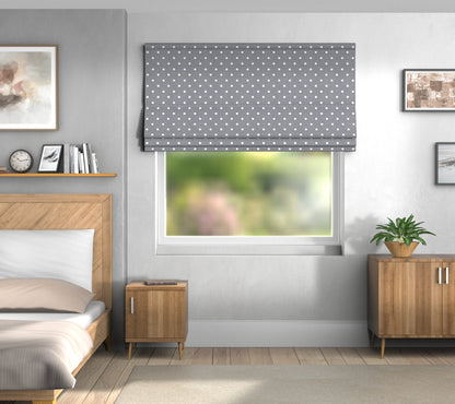 Full Stop Slate Default Roman Blind