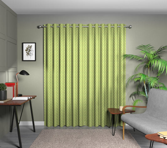 Full Stop Smoke Eyelets Curtain