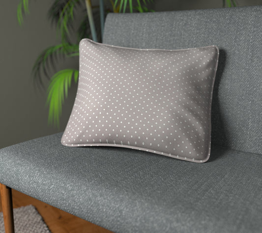 Full Stop Chrome Piped Cushion