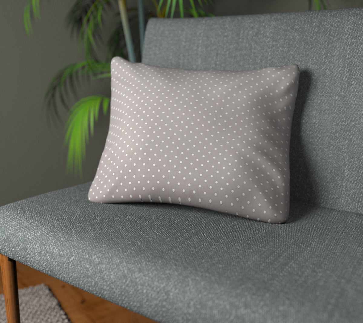 Full Stop Chrome Plain Cushion