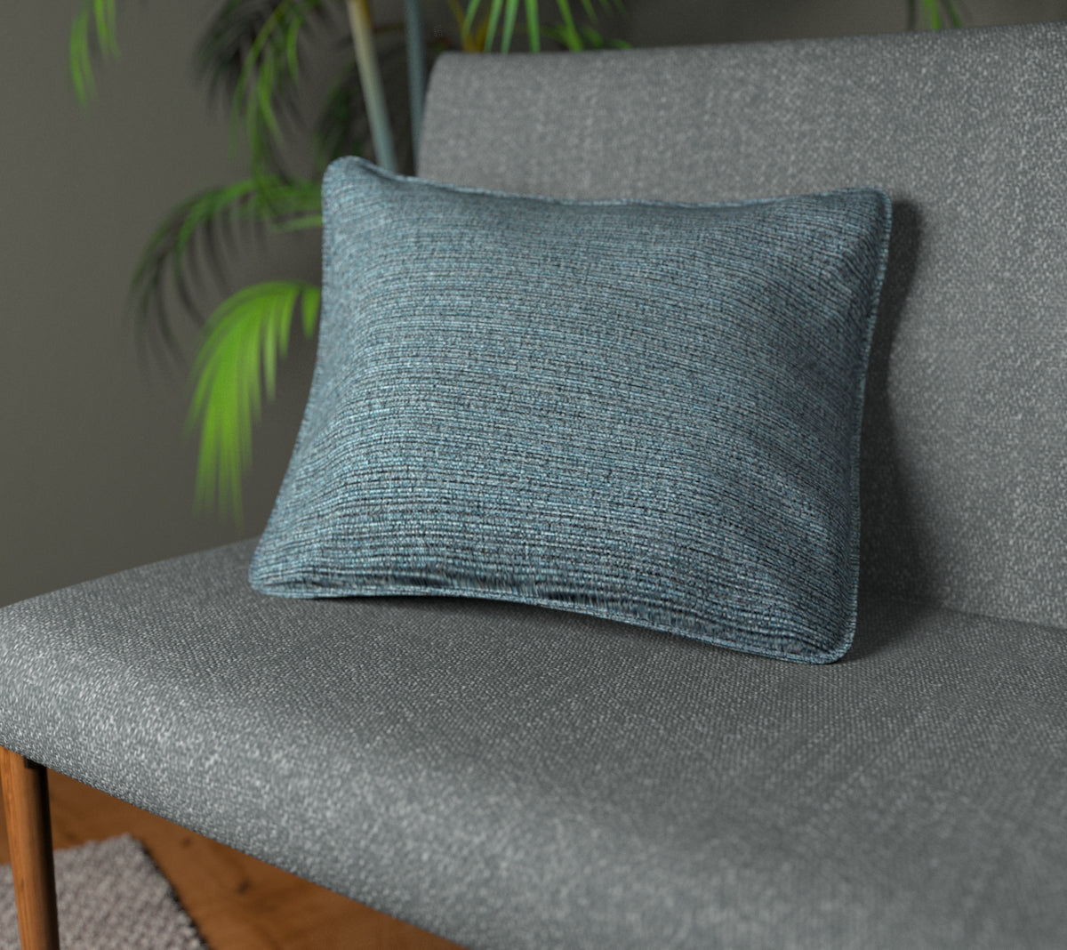 Logan Glacier Piped Cushion