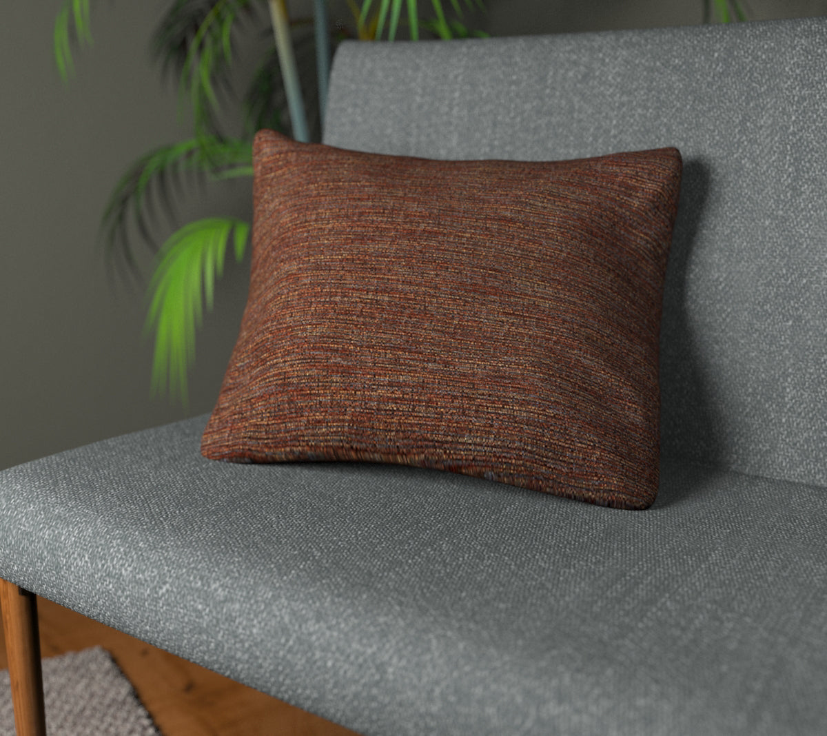 Logan Nutmeg Plain Cushion
