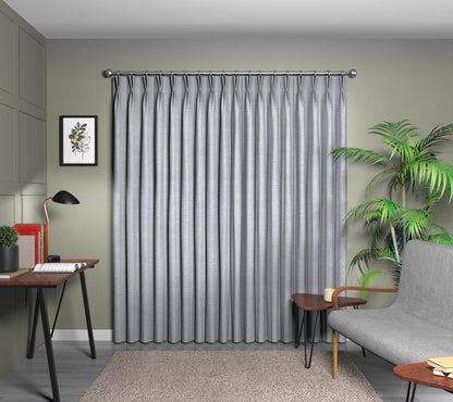 Logan Rock Double Pleat Curtain