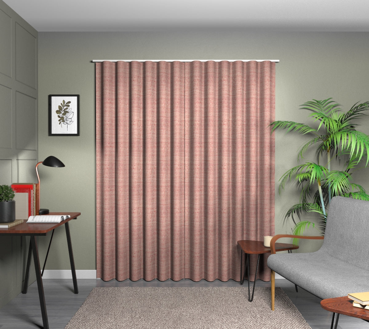 Logan Sangria Wave Curtain