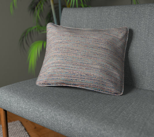 Logan Blueberry Piped Cushion