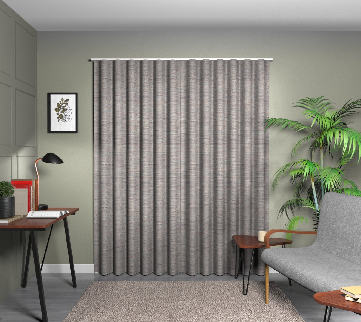 Logan Blueberry Wave Curtain