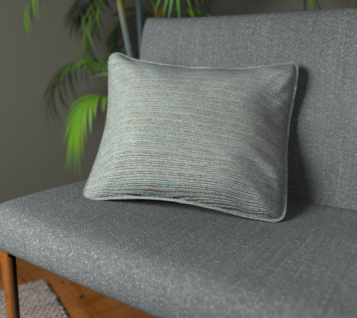 Logan Seafoam Piped Cushion