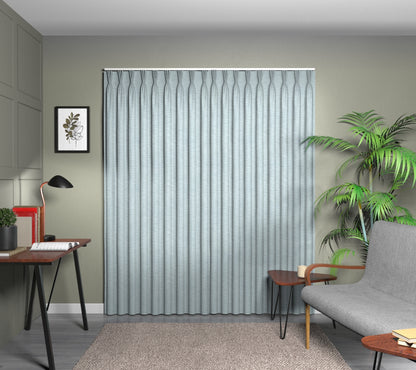 Logan Azul Triple Pleat Curtain