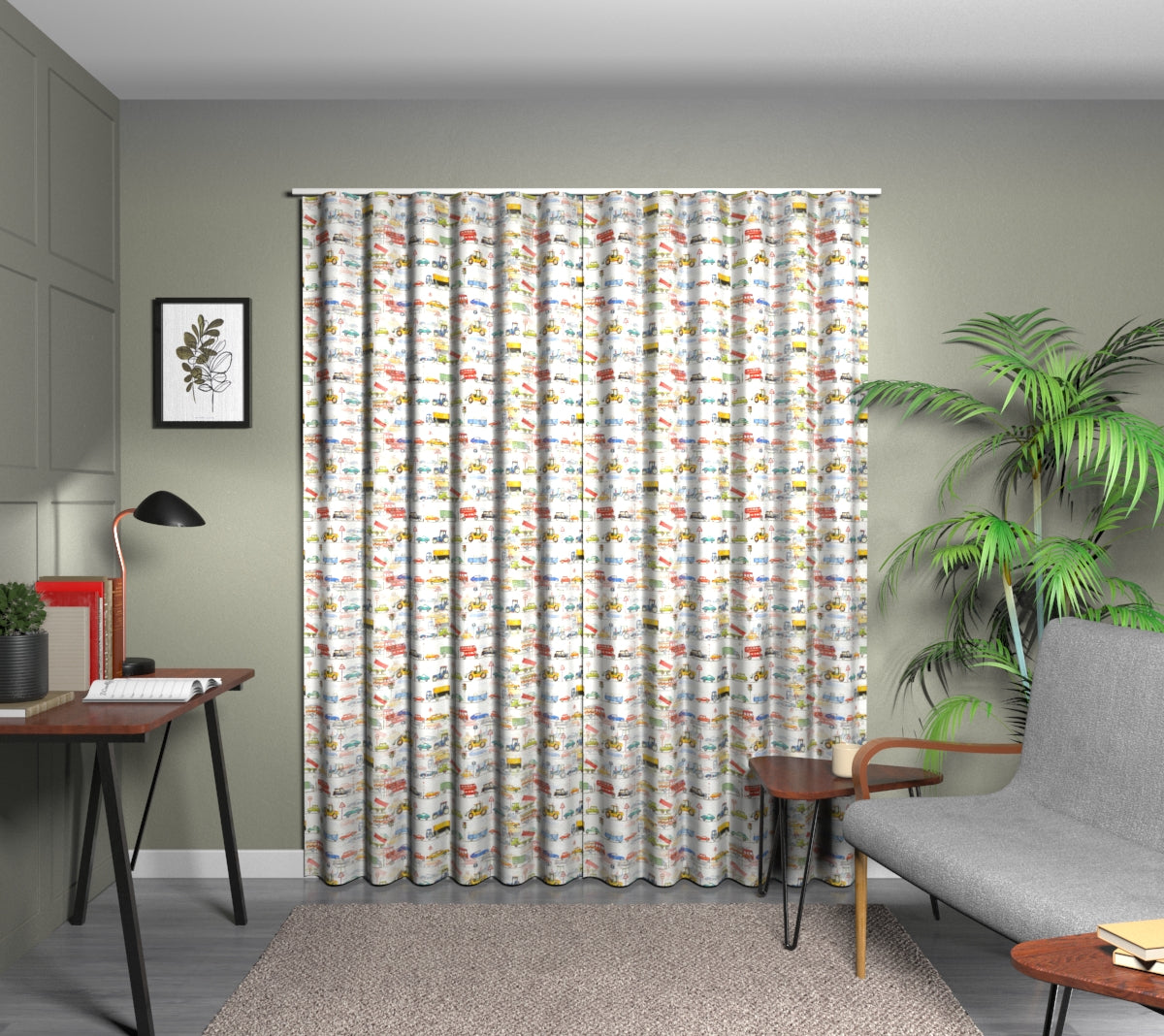 On The Road Paintbox Wave Curtain