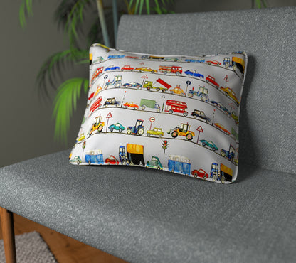 On The Road Tarmac Piped Cushion