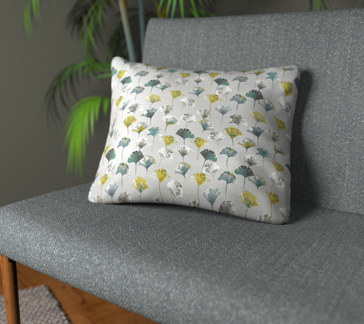 Camarillo Chartreuse Plain Cushion