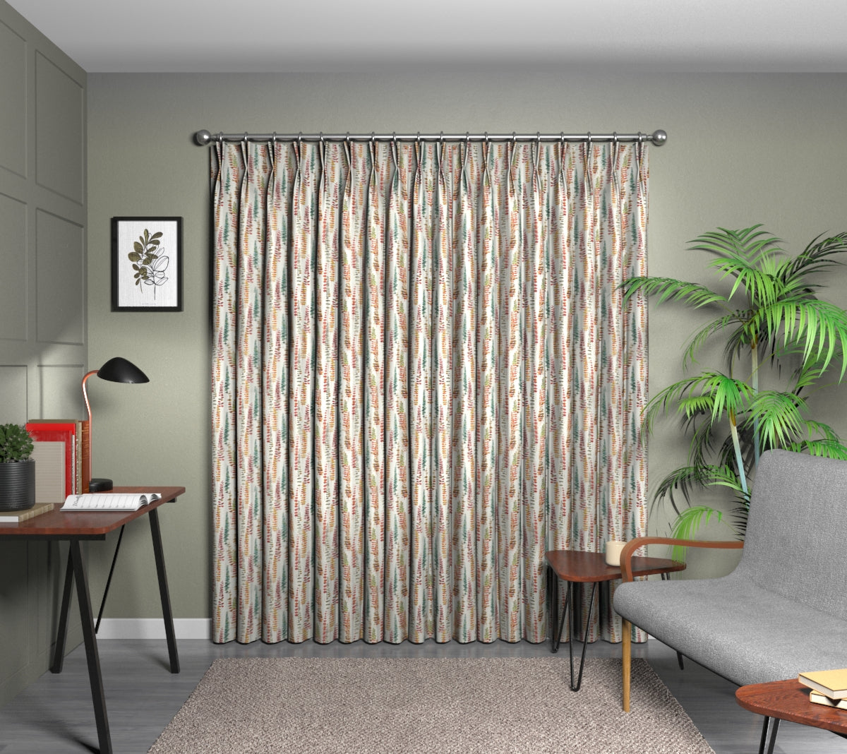 Santa Maria Rumba Double Pleat Curtain