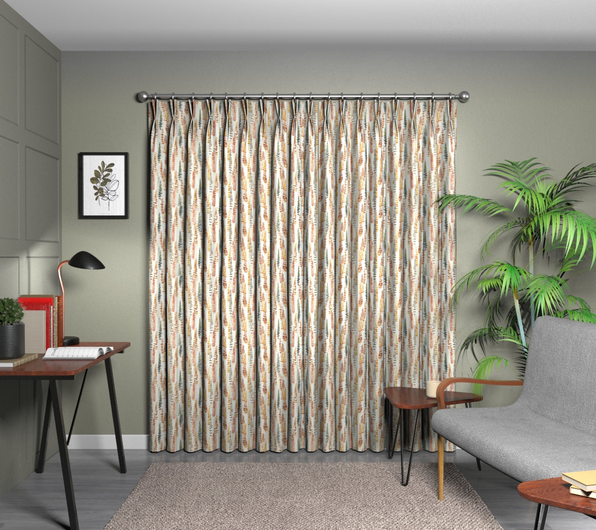 Santa Maria Tango Double Pleat Curtain