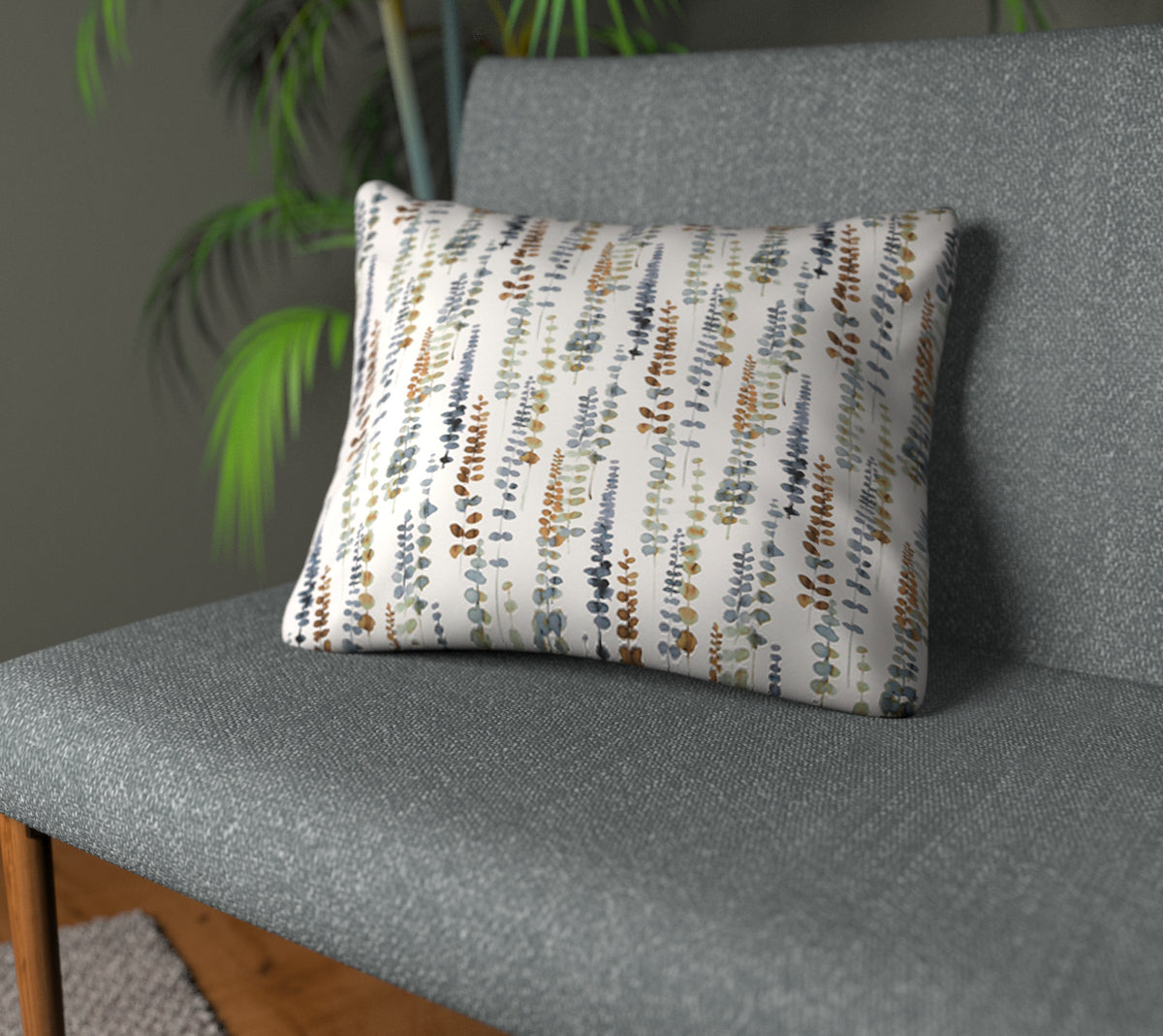 Santa Maria Indigo Plain Cushion