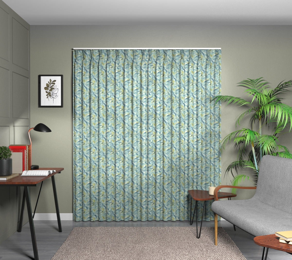 Ventura Oasis Triple Pleat Curtain