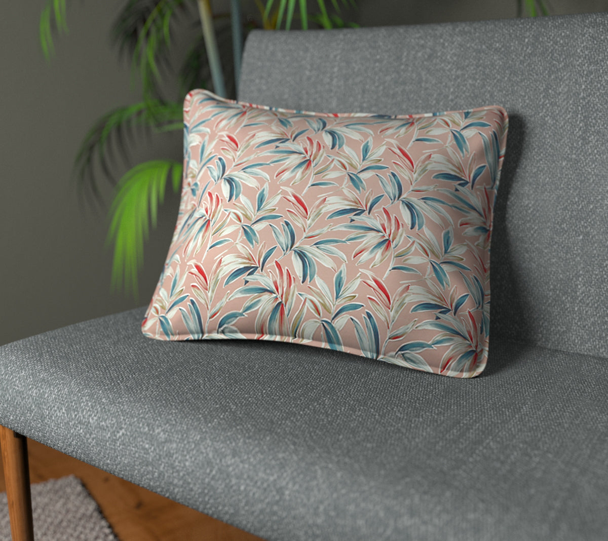 Ventura Flamingo Piped Cushion