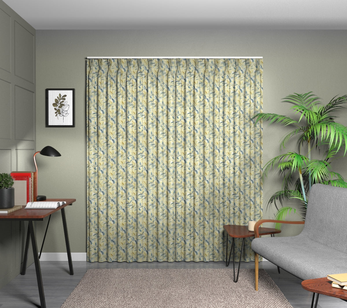 Ventura Mimosa Triple Pleat Curtain