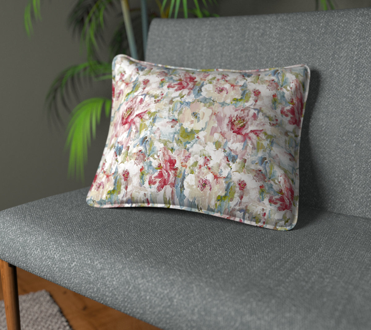Camile Pastel Piped Cushion