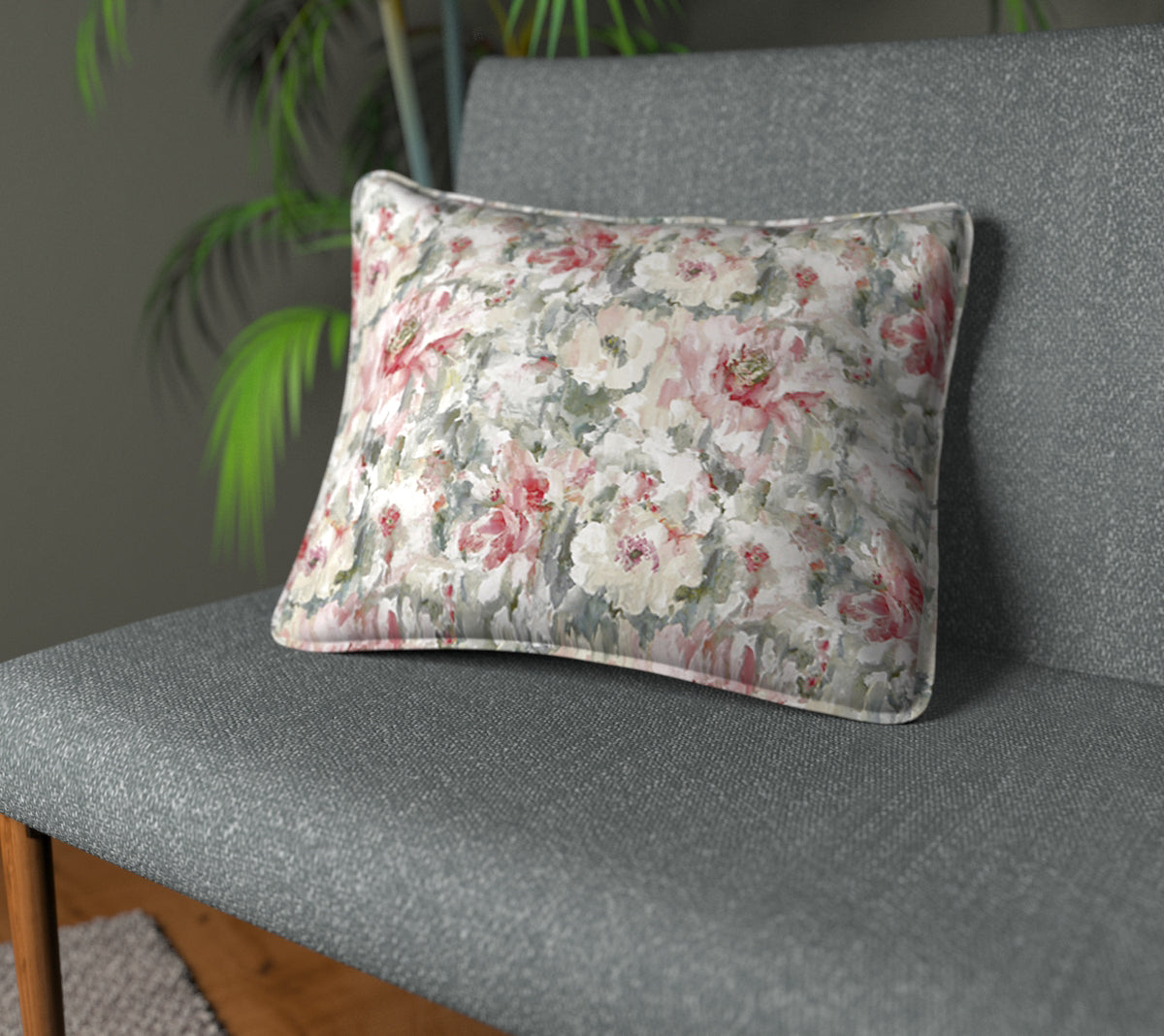 Camile Moonstone Piped Cushion