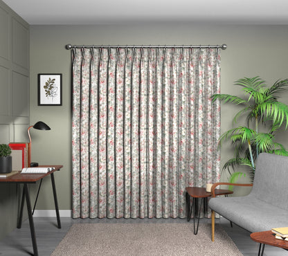 Camile Moonstone Double Pleat Curtain