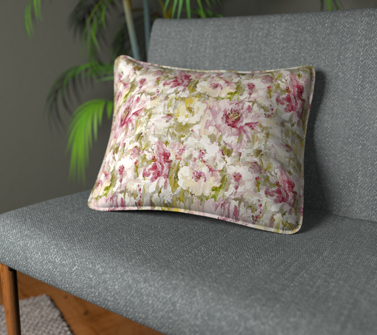 Camile Springtime Piped Cushion