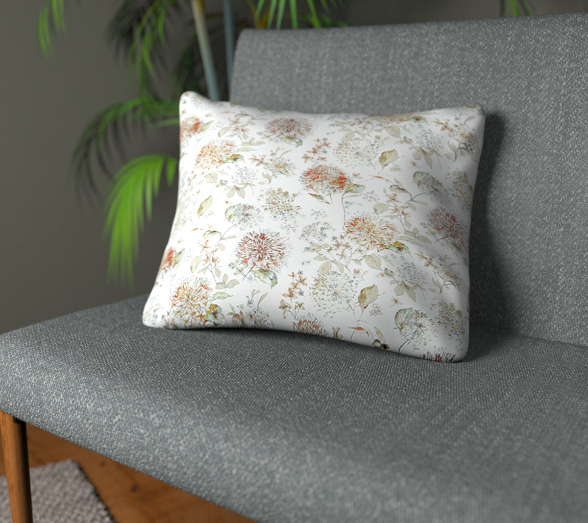 Lila Harvest Plain Cushion