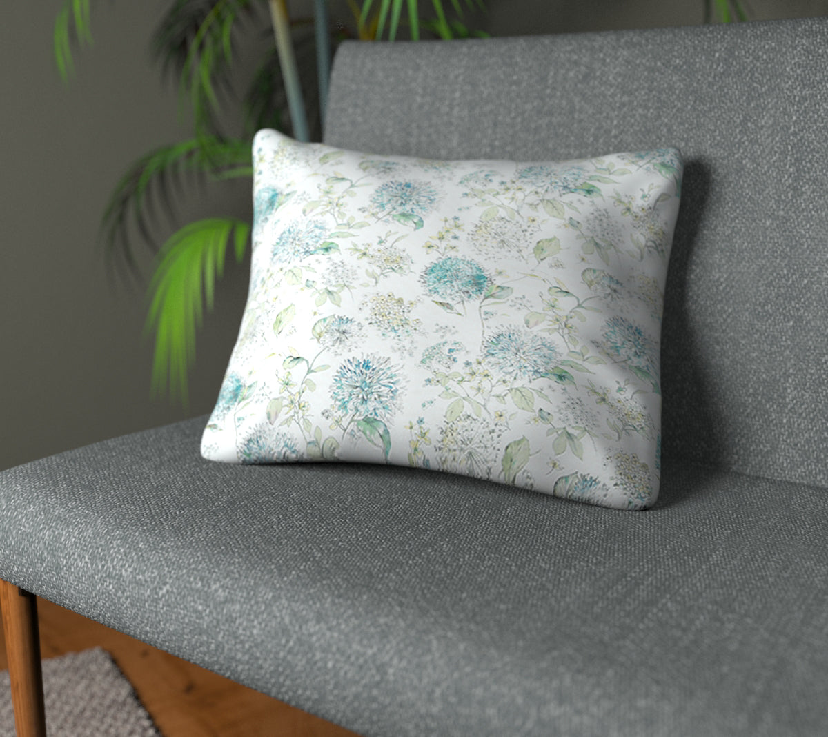 Lila Lichen Plain Cushion