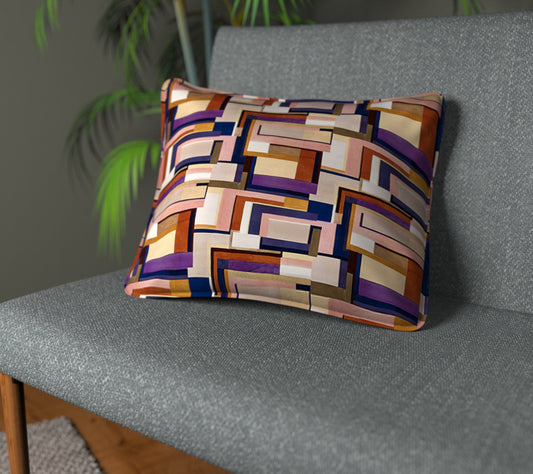 Astaire Mulberry Piped Cushion