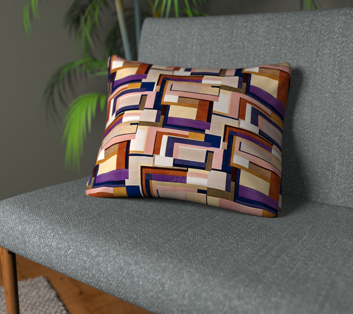Astaire Mulberry Plain Cushion