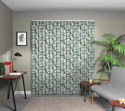 Astaire Lagoon Triple Pleat Curtain