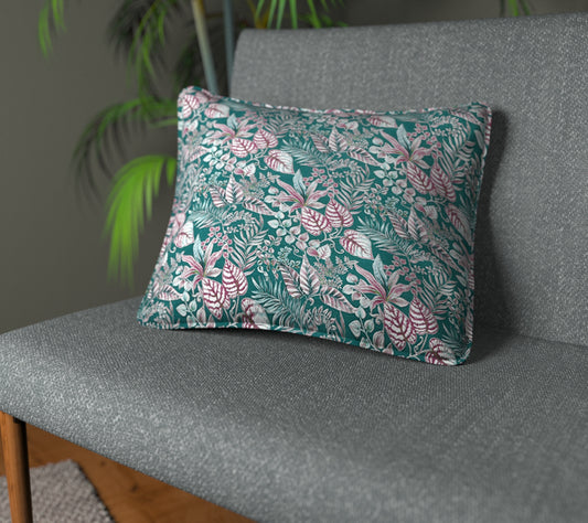 Paloma Blueberry Piped Cushion