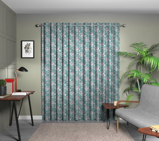 Paloma Blueberry Eyelets Curtain