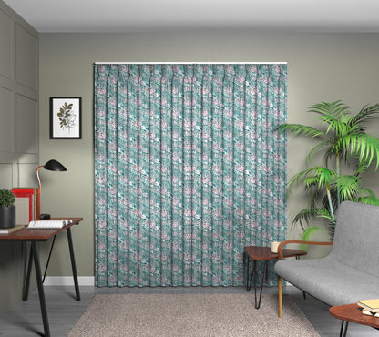 Paloma Blueberry Triple Pleat Curtain