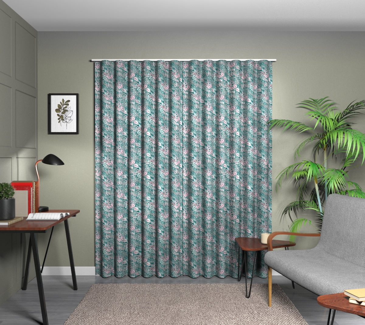 Paloma Blueberry Wave Curtain