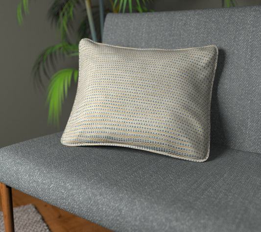 Alvana Sapphire Piped Cushion
