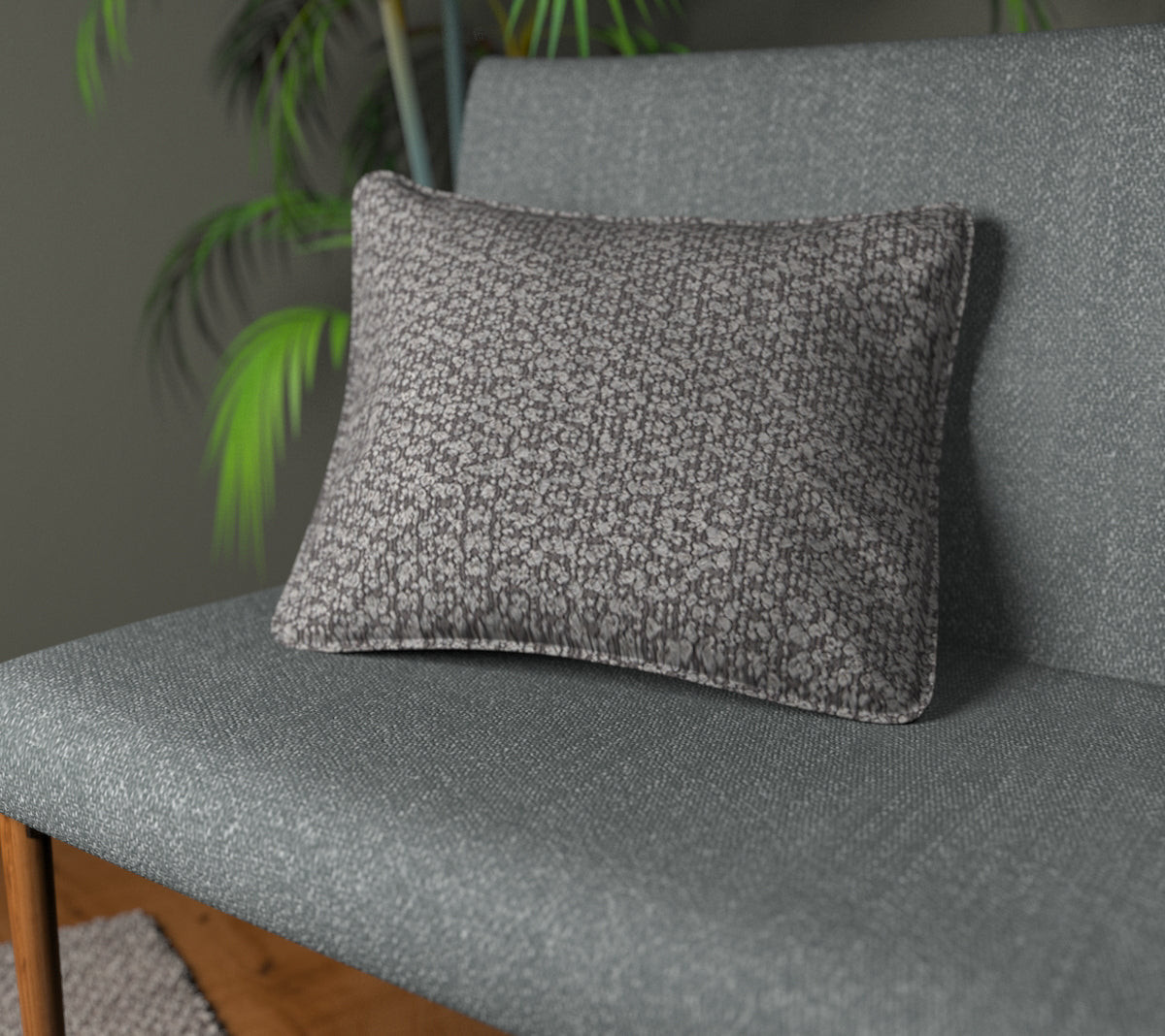 Arlo Grey Piped Cushion
