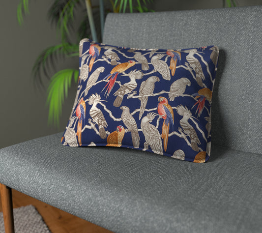 Aviary Marine Piped Cushion