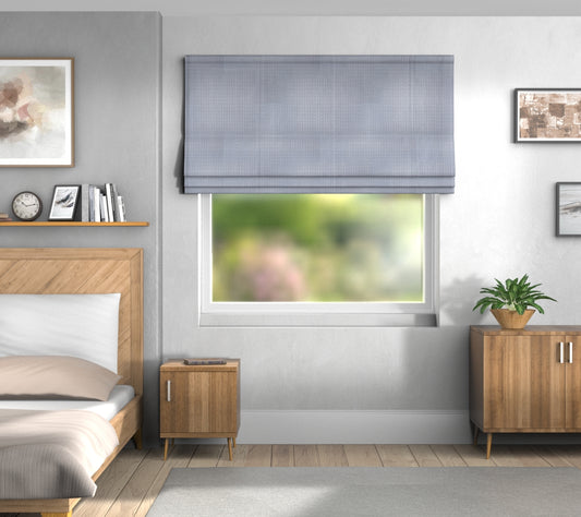 Aztec Indigo Default Roman Blind