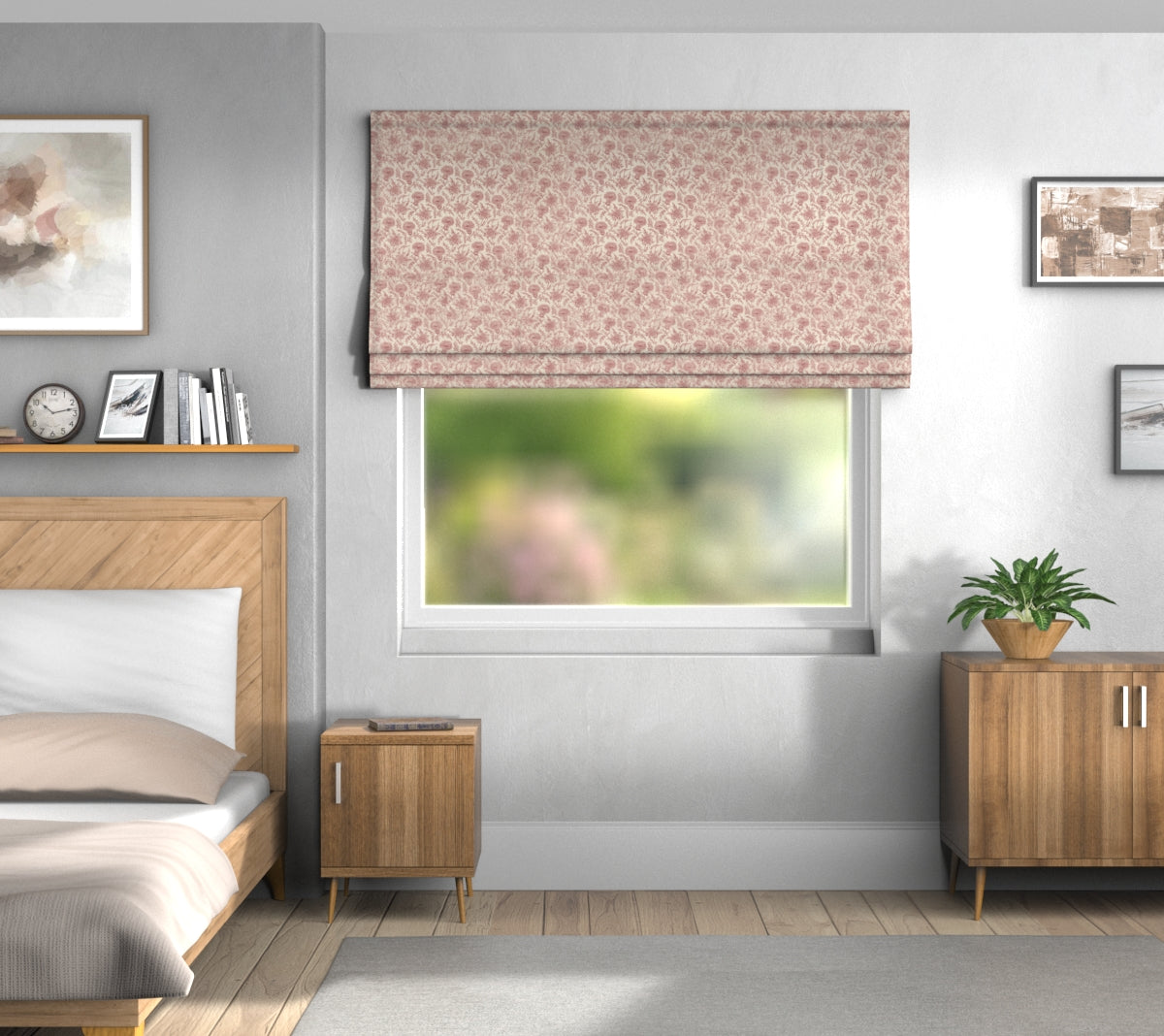 Carlina Garnet Default Roman Blind