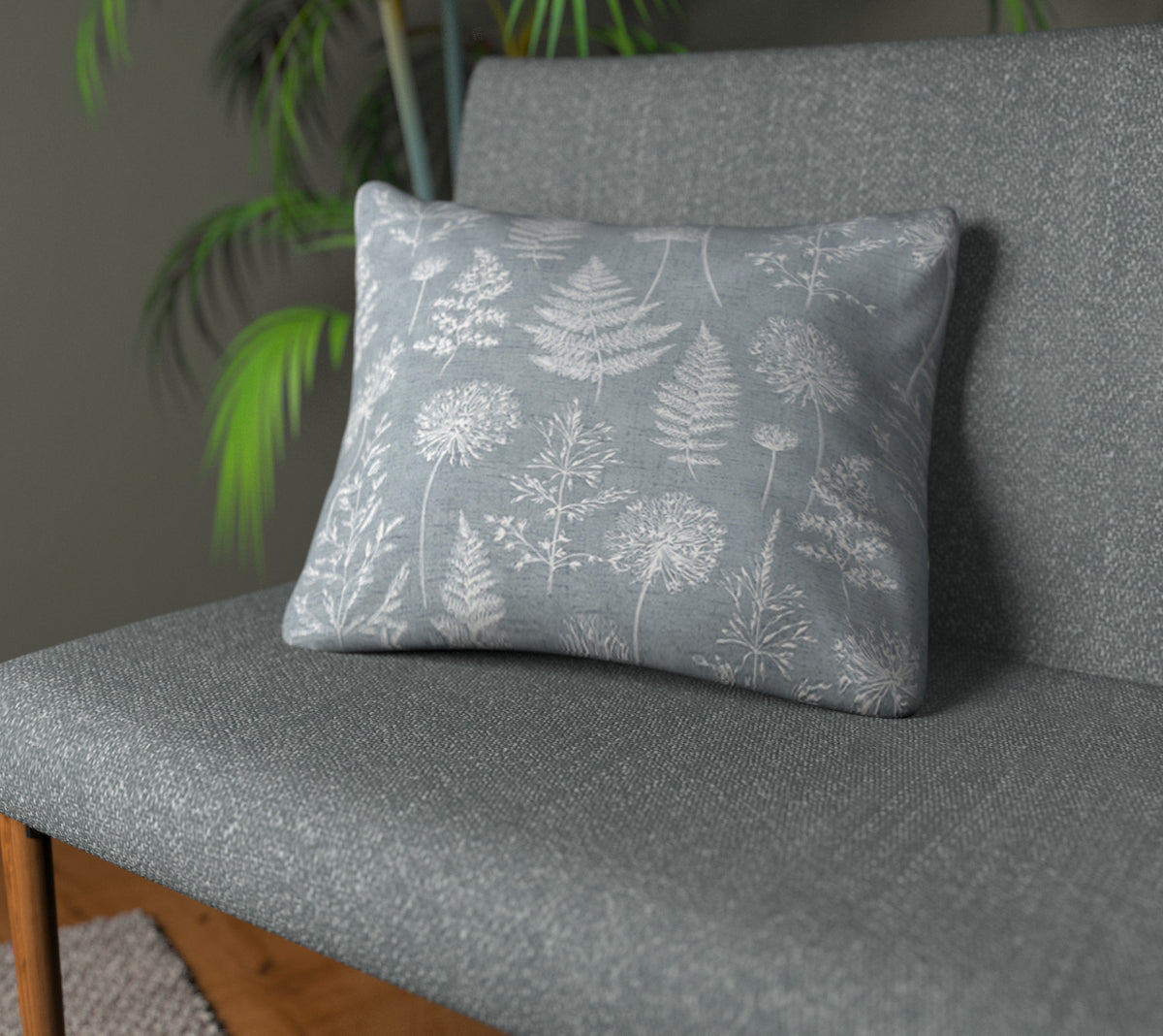 Chervil Denim Plain Cushion
