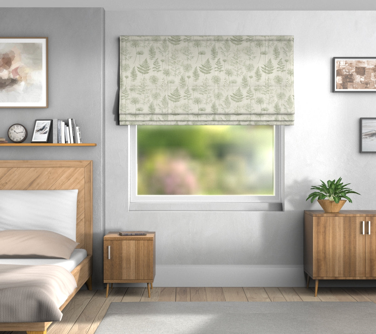 Chervil Fern Default Roman Blind