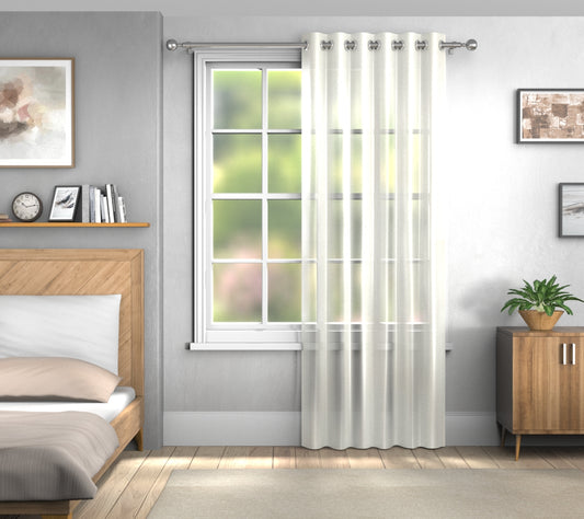 Cirrus Cream Eyelets Curtain