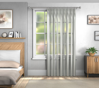 Cirrus Mink Double Pleat Curtain
