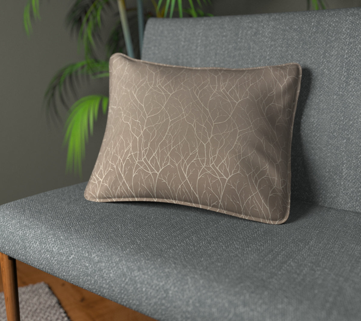 Cuerden Stone Piped Cushion