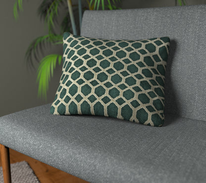 Dara Emerald Plain Cushion