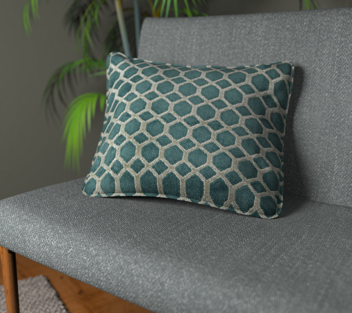 Dara Ocean Piped Cushion
