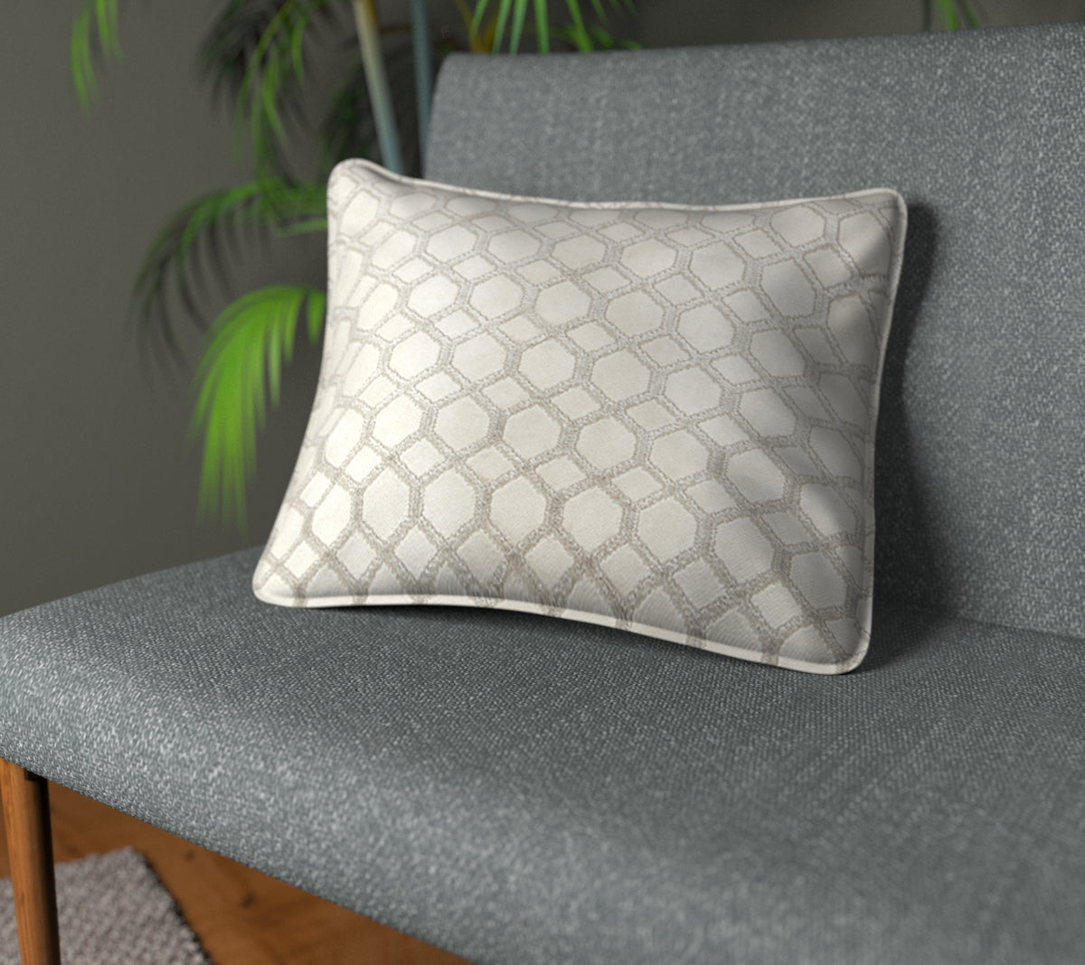 Dara Pebble Piped Cushion