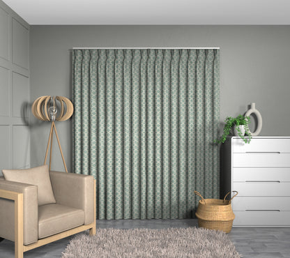 Dara Saltwater Triple Pleat Curtain